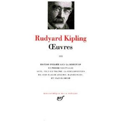 Rudyard Kipling Oeuvres. Vol. 1 - Publicité Rudyard Kipling Oeuvres. Vol. 1 - Publicité