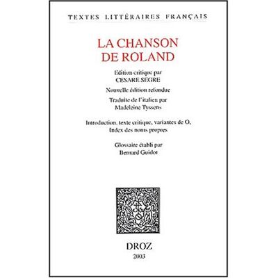 Cesare Segre La Chanson De Roland - Publicité Cesare Segre La Chanson De Roland - Publicité