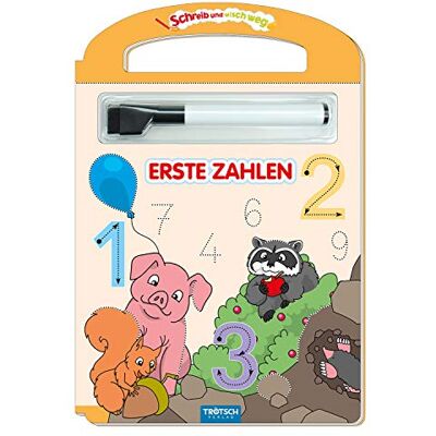Trötsch Verlag GmbH & Co. KG Schreib Und Wisch Weg Erste Zahlen Mit Stift: 24 Seiten (Schreib Und Wisch Weg Lernhefte, Band 1) - Publicité Trötsch Verlag GmbH & Co. KG Schreib Und Wisch Weg Erste Zahlen Mit Stift: 24 Seiten (Schreib Und Wisch Weg Lernhefte, Band 1) - Publicité