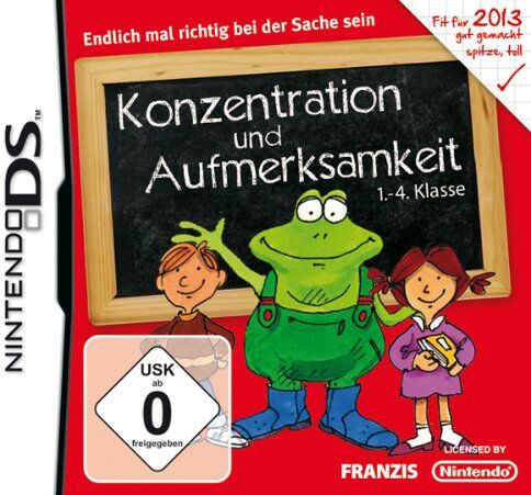 Franzis Buch & Software Verlag Konzentration Und Aufmerksamkeit 1.-4. Klasse 2013