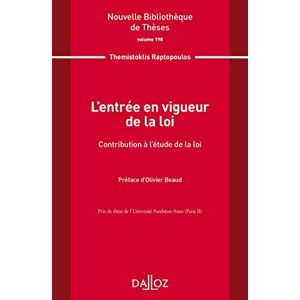 unbekannt L'Entrée En Vigueur De La Loi. Volume 198 -