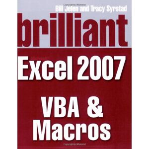 Bill Jelen Brilliant Microsoft Excel 2007 Vba & Macros