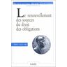 Collectif Le Renouvellement Des Sources Du Droit Des Obligations: [Actes Du Colloque, 16 Février 1996, Lille