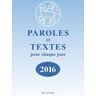 Paroles Et Textes 2016