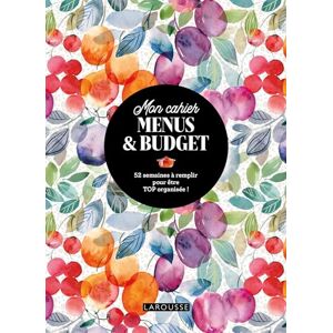 Isabelle Jeuge-Maynart Mon Cahier Menus Et Budget - 52 Semaines