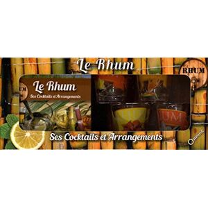 Collectif Coffret Rhum : Contient : 4 Petits Verres Décorés