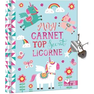 Mon Carnet  Secret Licorne: Avec Un Cadenas Et Deux