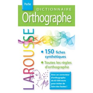 Dictionnaire D'Orthographe Larousse Poche