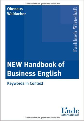 Wolfgang Obenaus Handbook Of Business English. Keywords In Context