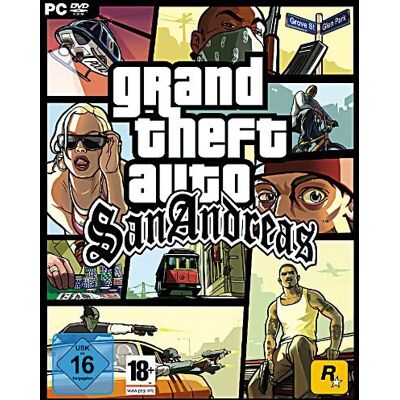 Rockstar Games Grand Theft Auto: San Andreas (Dvd-Rom) - Publicité Rockstar Games Grand Theft Auto: San Andreas (Dvd-Rom) - Publicité