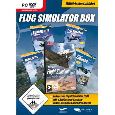 Halycon Flug Simulator Box: Militärische Luftfahrt Inkl. Microsoft Flight Simulator 2004 - Publicité Halycon Flug Simulator Box: Militärische Luftfahrt Inkl. Microsoft Flight Simulator 2004 - Publicité