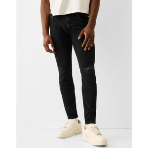 Bershka Jeans Skinny Dechires Homme 34 Noir