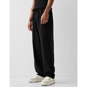 Bershka Pantalon Jogging Wide Tailoring Homme L Noir