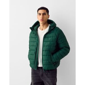 Bershka Blouson Matelasse Leger Homme Xxl Vert