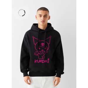 Bershka Sweat Kuromi Capuche Oversize Homme Xs Noir