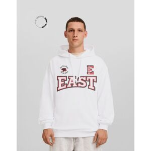 Bershka Sweat High School Musical Oversize Imprimé Homme M Blanc