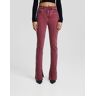 Bershka Pantalon Straight Coton Fentes Femme 32 Violet