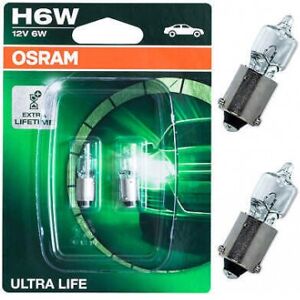 OSRAM Lighting SASU Ultra Life Blister Duo H6W 12V 6W BAX9s Osram 64132ULT-02B