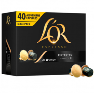 200 Capsules L' Or Espresso Ristretto Compatible Nespresso   Aluminium
