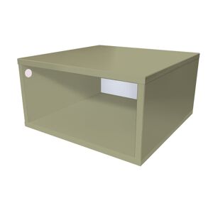 ABC MEUBLES Cube de rangement bois 50x50 cm - 50x50 - Taupe