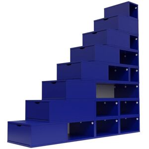 ABC MEUBLES Escalier Cube de rangement hauteur 200 cm - - Bleu foncé