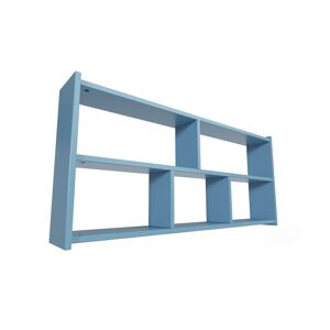 ABC MEUBLES Étagère pour lit mezzanine - Largeur 90 - Bleu Pastel