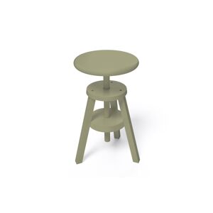 ABC MEUBLES Tabouret à vis en bois - - Taupe