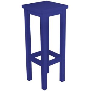 ABC MEUBLES Tabouret de bar droit bois made in France - - Bleu foncé