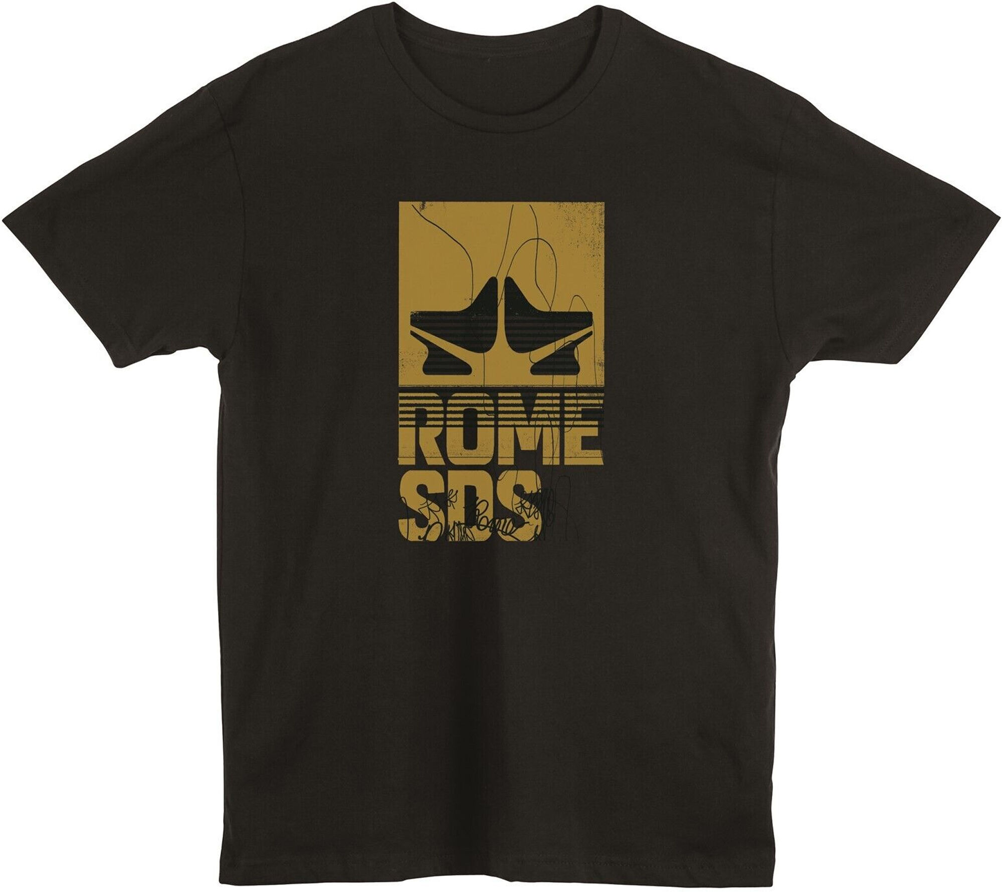 ROME LOGO TEE BLACK XL