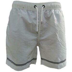 FRANKS BOARDSHORT MID WHITE EMBROIDERED M