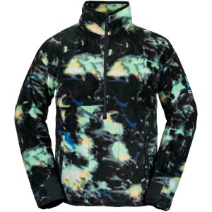 VOLCOM POLAR FLEECE MOCK HALF ZIP SPRITZ BLACK S