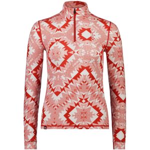 MONS ROYALE WMN CASCADE MERINO QUARTER ZIP RETRO RED NORDTEK S