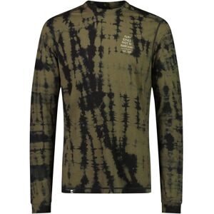 MONS ROYALE TEMPLE TECH LS OLIVE TIE DYE L