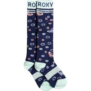 ROXY FROSTY GIRL SOCKS MEDIEVAL BLUE NEO LOGO S-M