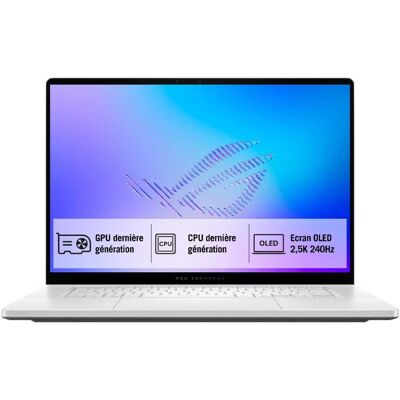 Asus ROG Zephyrus G16 (2026) avec NVIDIA GeForce RTX 5090 et GeForce RTX série 50 bundle : CONTROL Resonant - Publicité Asus ROG Zephyrus G16 (2026) avec NVIDIA GeForce RTX 5090 et GeForce RTX série 50 bundle : CONTROL Resonant - Publicité