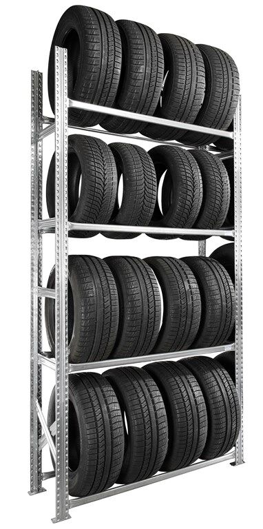 SETAM Etagère pneus voiture kit départ 4 niveaux 50 cm - Publicité