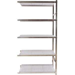 SETAM Rayonnage alimentaire Storinox 5 tablettes coloris blanc suivant - Publicité SETAM Rayonnage alimentaire Storinox 5 tablettes coloris blanc suivant - Publicité