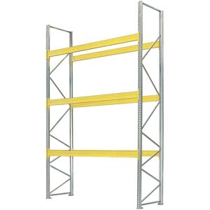 SETAM Rack palette 3 niveaux 2150 kg L.2700 x P.1100 x H.4500 mm PALSTAR - Publicité SETAM Rack palette 3 niveaux 2150 kg L.2700 x P.1100 x H.4500 mm PALSTAR - Publicité