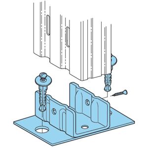 SETAM Pied de fixation au sol  Rayonnage Universel / Galvatop