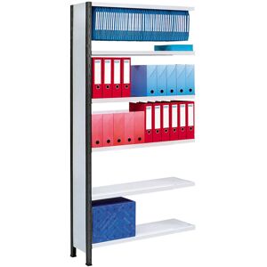 SETAM Kit suivant - rayonnage bureau universel peint H.2500 avec tablettes L.970 x P.350 mm