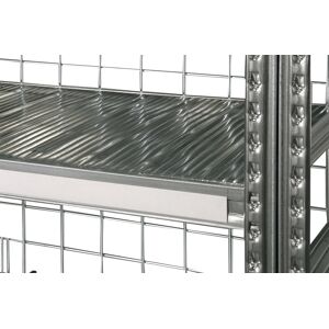 SETAM Porte-etiquette L.800 mm + 2 adhesifs pour tablette L.900 mm rayonnage Galvastar