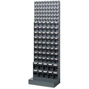 SETAM Kit bloc tiroir plastique Praticbox 112 tiroirs avec cadre support avec base