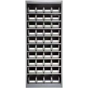 SETAM Armoire porte-bacs moyenne avec 40 bacs gris 3.8 litres