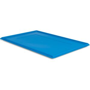 SETAM Couvercle bleu turquoise pour caisse plastique Athena L.600 x P.400 mm