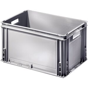 SETAM Caisse plastique Athena 600x400 grise 60 litres avec poignees