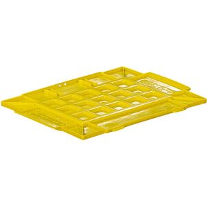 SETAM Couvercle pour caisse plastique ODETTE jaune L.200 x P.300 mm