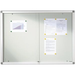 SETAM Vitrine affichage interieure Algol fond metallique pour 8 feuilles A4