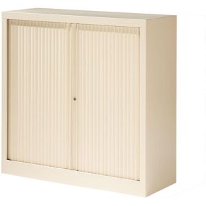 SETAM Armoire rideau beige Basse L.1000 mm