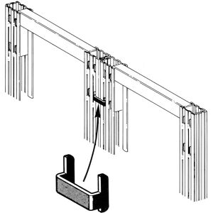 SETAM Cavalier d'accouplement simple pour rayonnage Universel