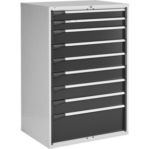 SETAM Armoire métallique 9 tiroirs Novalp L gris ral 7035+7016